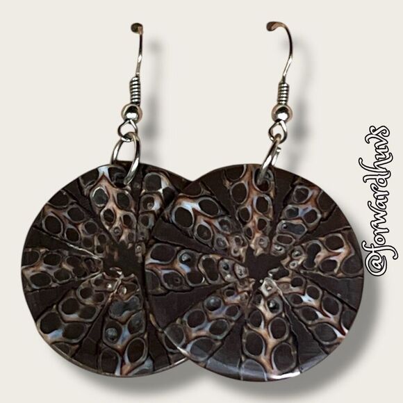 Bundle Sale 3 for $15 | Shell Dangle Earrings with Fishhook Style Backs - Picture 1 of 6